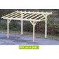 Auvent - Carport bois - 16 m²