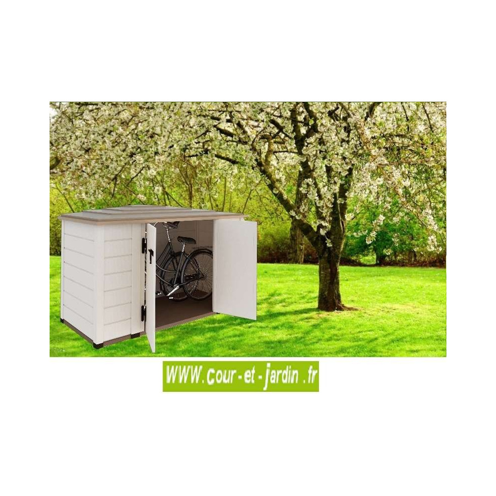 Curver City Storage Box Coffre de jardin Boîte de rangement résistante aux  basses températures et aux rayons UV 113 l : : Jardin
