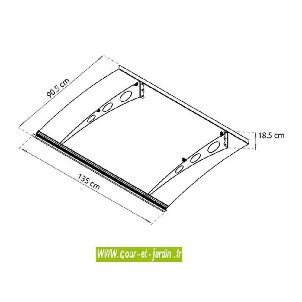 Marquise Moderne Polycarbonate Auvent De Porte à Monter