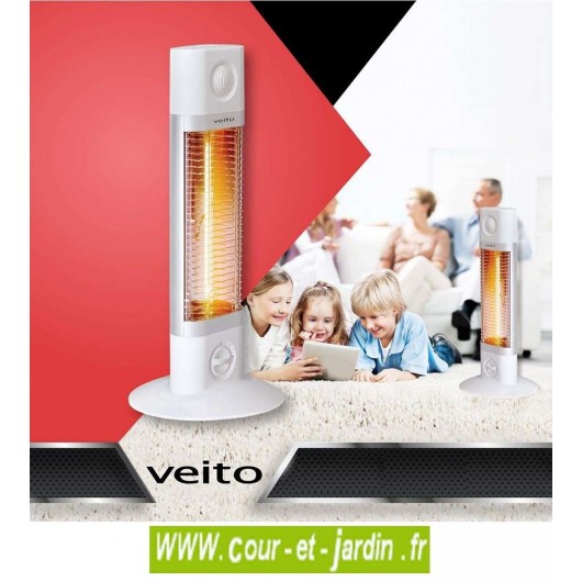 Pied télescopique Deluxe pour chauffage infrarouge Veito - Chauffa