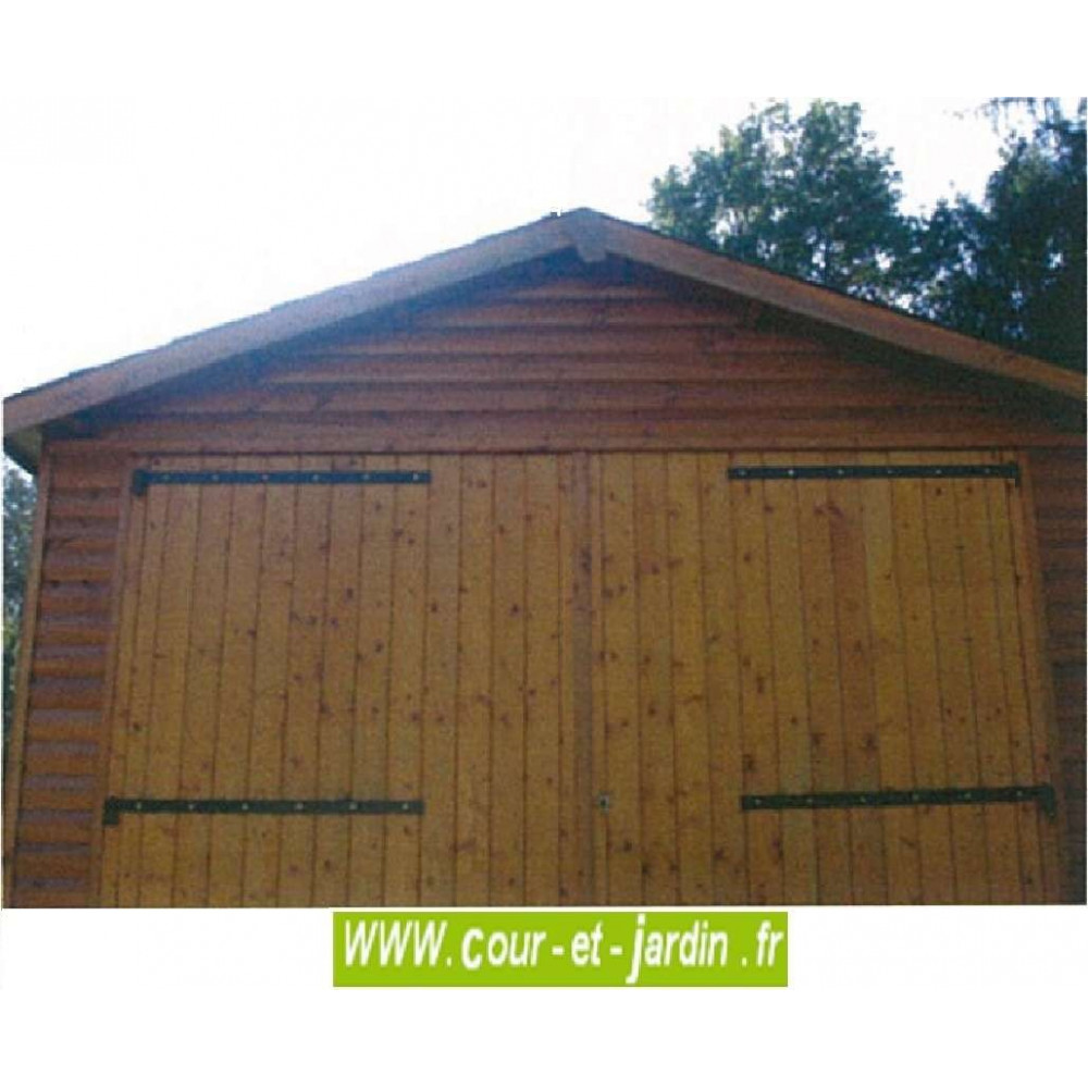 Garage En Bois 15 M² - H222 X 516 X 324 Cm - Abri De Jardin