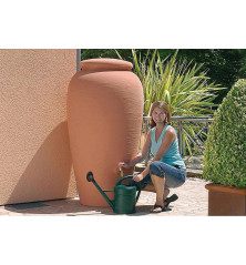 Récupérateur d'eau AMPHORE 300L coloris terracotta