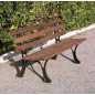 Banc de jardin en fonte, et bois : Alsace (150cm)