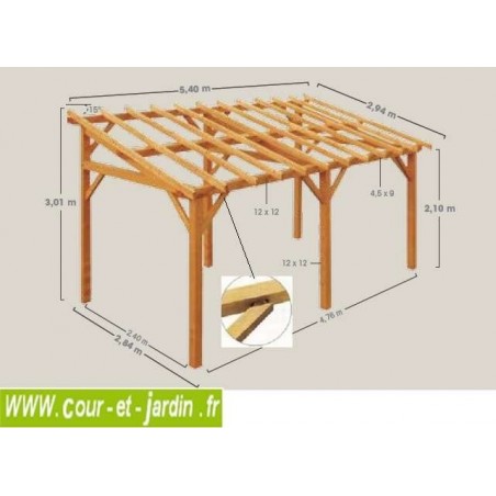 auvent vanoise structure en bois non traite 540x284