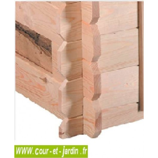 Abri bûches avec plancher côme