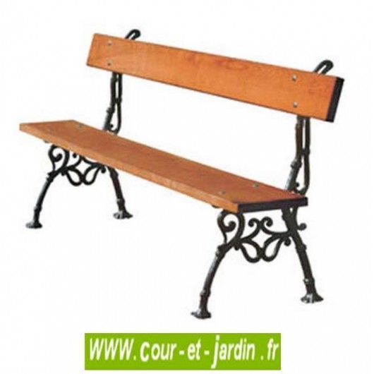 Banc De Jardin Fonte Et Bois Provence Banc Fonte Mobilier De