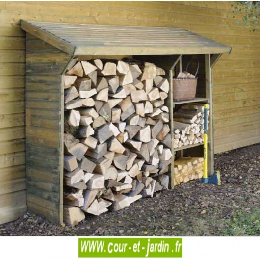 MADEIRA- Grand abri de stockage de bois de chauffage- étagère XL pour bois  de cheminée- bûcher