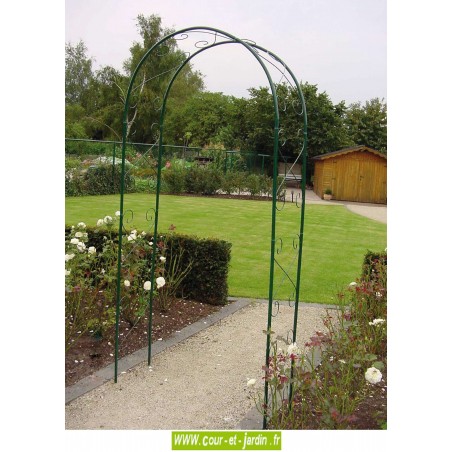 Arche De Jardin "DOUBLE" - Pergola Décorative En Métal