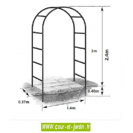 Arche De Jardin Fer, Arceau Metal, Pergola De Jardin, Arche Decorative